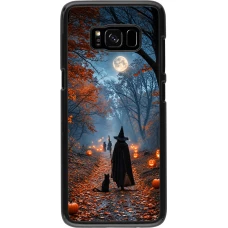 Coque Samsung Galaxy S8 - Halloween 2026 Witch with a cat