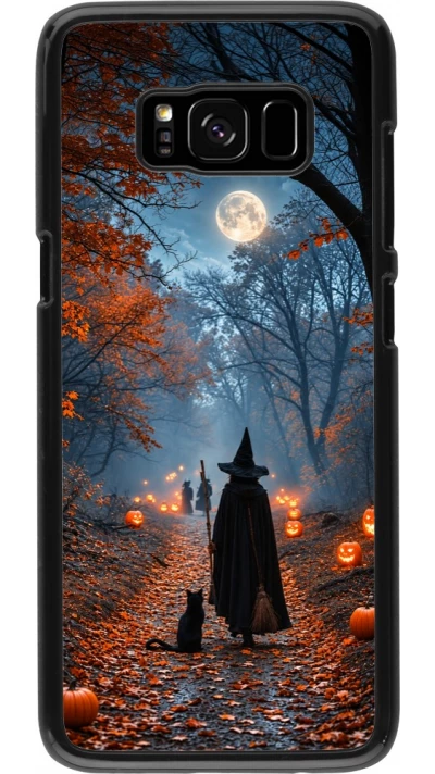 Coque Samsung Galaxy S8 - Halloween 2026 Witch with a cat