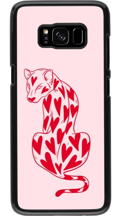 Samsung Galaxy S8 Case Hülle - Leopard with hearts 2026