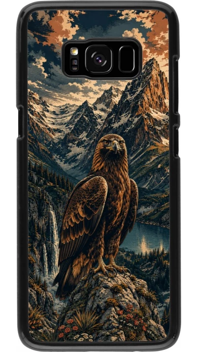 Coque Samsung Galaxy S8 - Linocut Aigle Royal