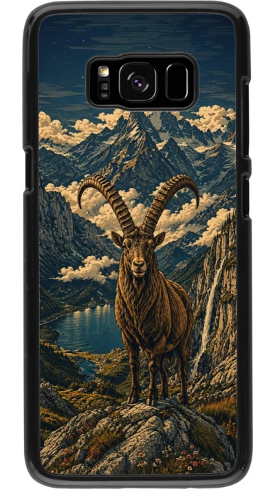 Coque Samsung Galaxy S8 - Linocut Bouquetin