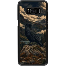 Coque Samsung Galaxy S8 - Linocut Grand Corbeau