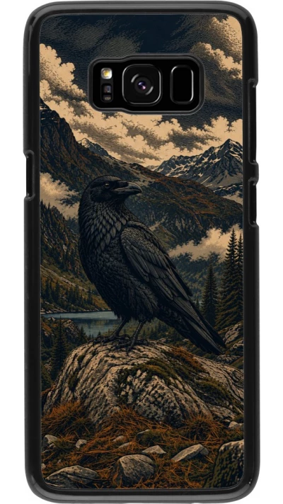 Coque Samsung Galaxy S8 - Linocut Grand Corbeau