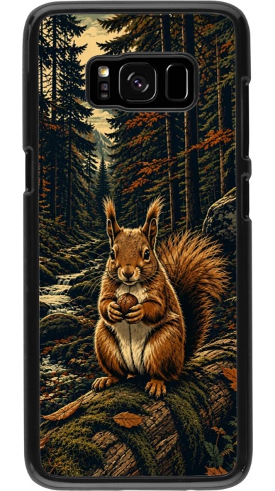 Coque Samsung Galaxy S8 - Linocut Ecureuil