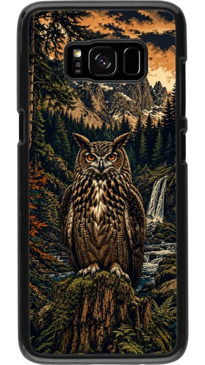 Coque Samsung Galaxy S8 - Linocut Grand-Duc