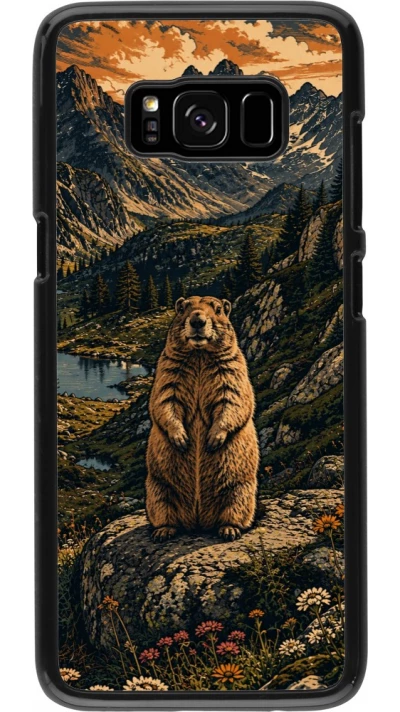Coque Samsung Galaxy S8 - Linocut Marmotte