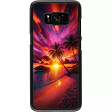 Samsung Galaxy S8 Case Hülle - Malediven Abenddämmerung Glückseligkeit