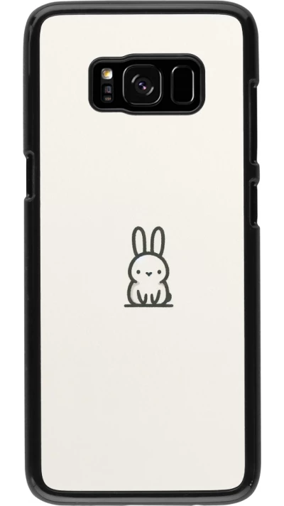 Samsung Galaxy S8 Case Hülle - Minimal Häschen Süße