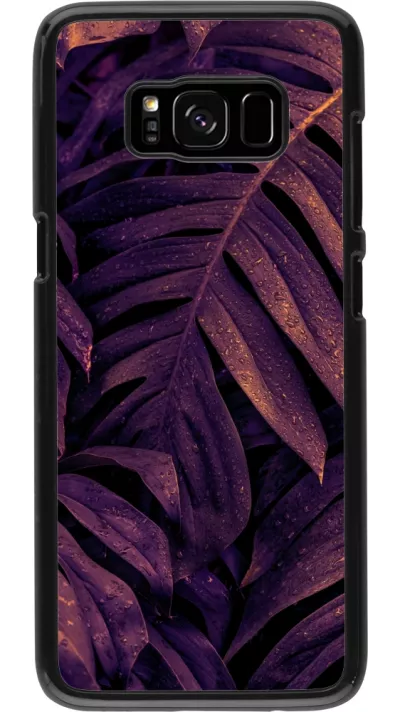 Coque Samsung Galaxy S8 - Purple Light Leaves
