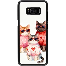 Samsung Galaxy S8 Case Hülle - Saint Valentines Day 26 Cat Love
