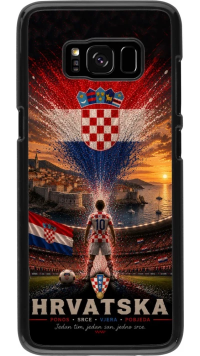 Samsung Galaxy S8 Case Hülle - Fussball Kroatien splash 2026