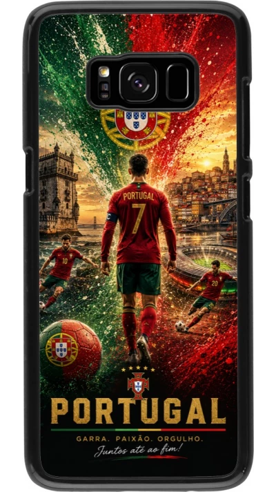 Samsung Galaxy S8 Case Hülle - Fussball Portugal splash 2026