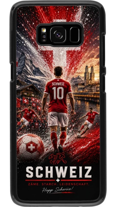 Samsung Galaxy S8 Case Hülle - Fussball Schweiz splash 2026