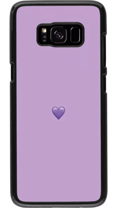 Coque Samsung Galaxy S8 - Valentine 2023 purpule single heart