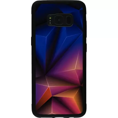 Hülle Samsung Galaxy S8 - Silikon schwarz Abstract Triangles 