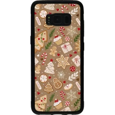 Coque Samsung Galaxy S8 - Silicone rigide noir Christmas 25 Pattern Ginger Cookie