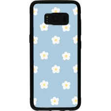 Samsung Galaxy S8 Case Hülle - Silikon schwarz Easter 2024 daisy flower