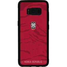 Samsung Galaxy S8 Case Hülle - Silikon schwarz Südkorea 2026 personalisierbares Fussballtrikot