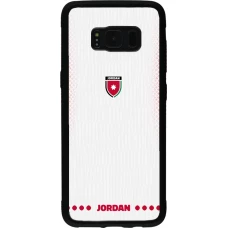 Samsung Galaxy S8 Case Hülle - Silikon schwarz Jordanien 2026 personalisierbares Fussballtrikot