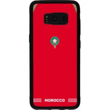 Samsung Galaxy S8 Case Hülle - Silikon schwarz Marokko 2026 personalisierbares Fussballtrikot