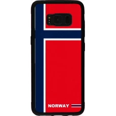 Samsung Galaxy S8 Case Hülle - Silikon schwarz Norwegen 2026 personalisierbares Fussballtrikot