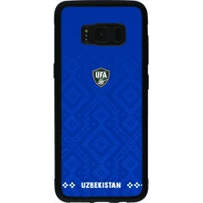 Samsung Galaxy S8 Case Hülle - Silikon schwarz Usbekistan 2026 personalisierbares Fussballtrikot