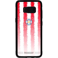 Coque Samsung Galaxy S8 - Silicone rigide noir Maillot de football Paraguay 2026 personnalisable