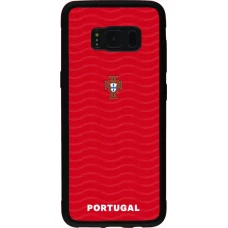 Samsung Galaxy S8 Case Hülle - Silikon schwarz Portugal 2026 personalisierbares Fussballtrikot
