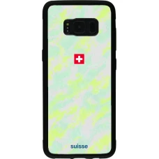 Coque Samsung Galaxy S8 - Silicone rigide noir Maillot de football Suisse Away 2026 personnalisable