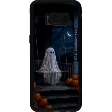 Coque Samsung Galaxy S8 - Silicone rigide noir Halloween 2026 Ghost on a swing