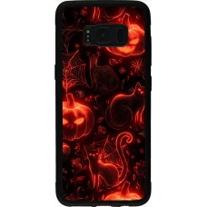 Coque Samsung Galaxy S8 - Silicone rigide noir Halloween 2026 Pattern Halloween