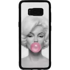 Hülle Samsung Galaxy S8 - Silikon schwarz Marilyn Bubble