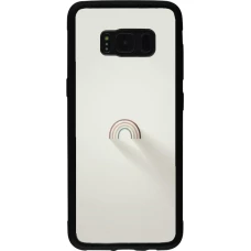 Samsung Galaxy S8 Case Hülle - Silikon schwarz Mini Regenbogen Minimal