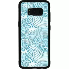 Hülle Samsung Galaxy S8 - Silikon schwarz Ocean Waves