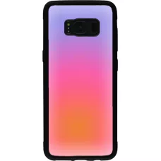 Samsung Galaxy S8 Case Hülle - Silikon schwarz Orange Pink Blue Gradient