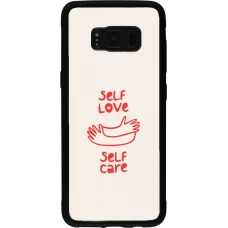 Samsung Galaxy S8 Case Hülle - Silikon schwarz Saint Valentines Day 26 Self love self care
