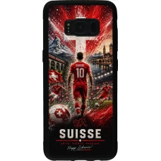 Samsung Galaxy S8 Case Hülle - Silikon schwarz Fussball Suisse splash 2026