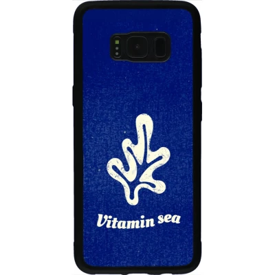 Coque Samsung Galaxy S8 - Silicone rigide noir Vitamin sea Summer 2026