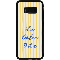 Samsung Galaxy S8 Case Hülle - Silikon schwarz The good life 2026