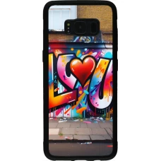Coque Samsung Galaxy S8 - Silicone rigide noir Valentine 2025 Love U Tag