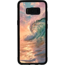 Coque Samsung Galaxy S8 - Silicone rigide noir Wave Sunset