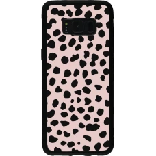 Coque Samsung Galaxy S8 - Silicone rigide noir Wild Leopard Pink