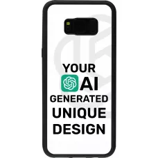 Samsung Galaxy S8+ Case Hülle - Silikon schwarz 100% einzigartig erstellt dank Deiner Kreativität und künstlicher Intelligenz (KI)