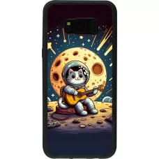 Coque Samsung Galaxy S8+ - Silicone rigide noir AstroCat RockLune
