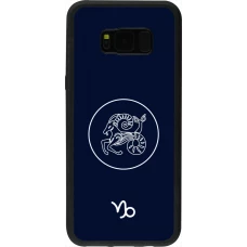Coque Samsung Galaxy S8+ - Silicone rigide noir Astrologie Capricorne