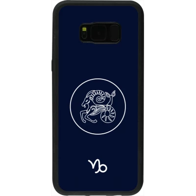 Coque Samsung Galaxy S8+ - Silicone rigide noir Astrologie Capricorne