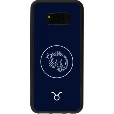 Samsung Galaxy S8+ Case Hülle - Silikon schwarz Astrologie Stier