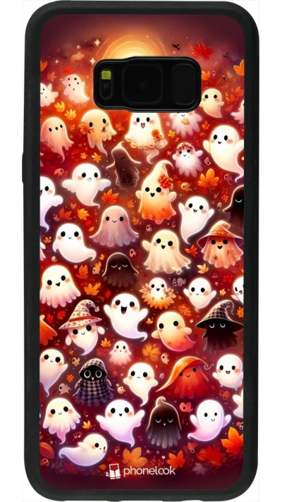 Coque Samsung Galaxy S8+ - Silicone rigide noir Fantômes automne mignons