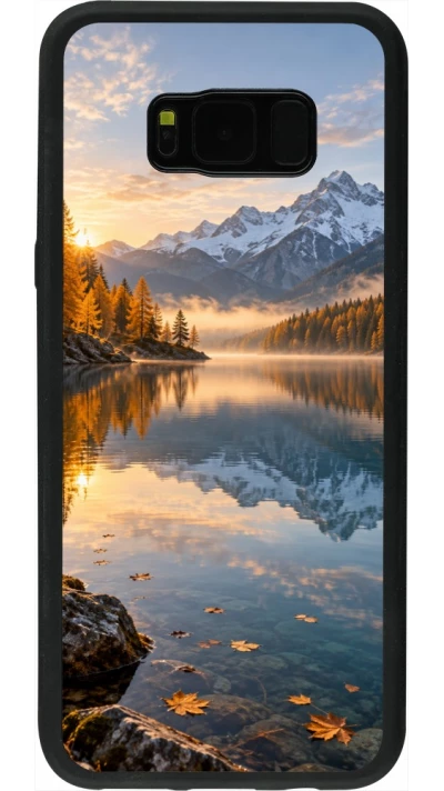Coque Samsung Galaxy S8+ - Silicone rigide noir Autumn 26 Autumn lake