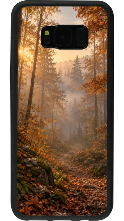 Coque Samsung Galaxy S8+ - Silicone rigide noir Autumn 26 Autumn walk